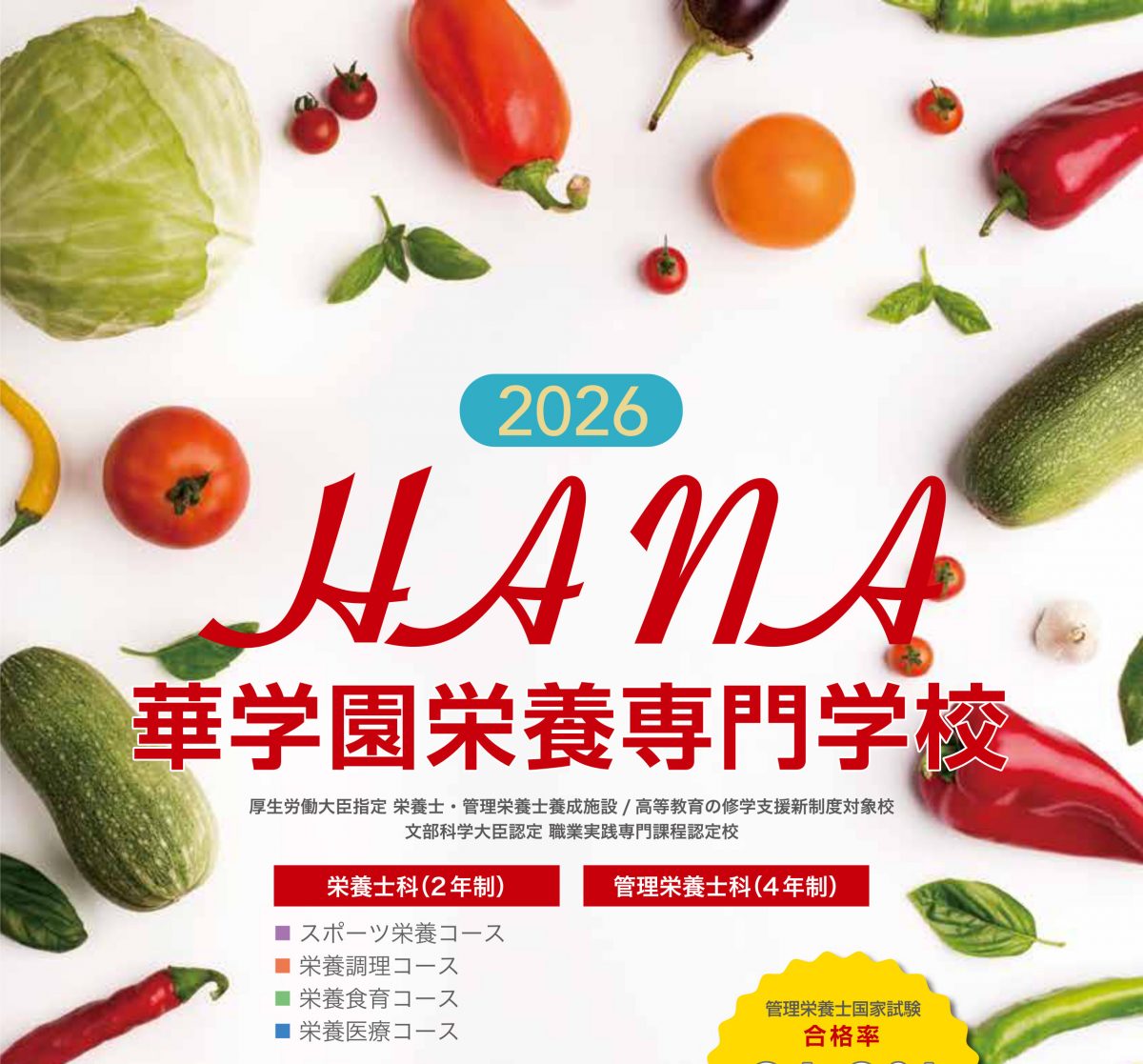 2026華学園栄養専門学校パンフレット